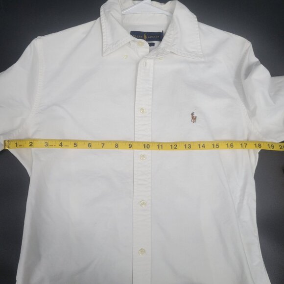 Ralph Lauren Custom Fit Women's Oxford Button Down L - Picture 6 of 7